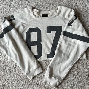 FREE PEOPLE CROPPED SWEATSHIRT